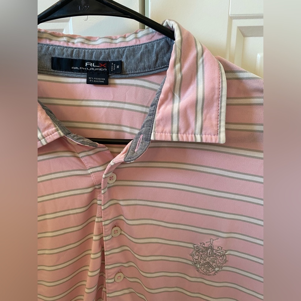 Ralph Lauren Pink Striped Polo